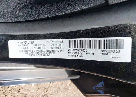 2015 Chrysler 200 S из США, поврежденный, VIN 1C3CCCBB7FN680211